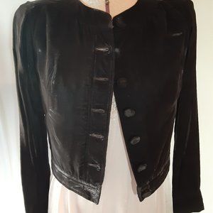 VTG Velvet Dark Brown Ladies Jacket XS or Small